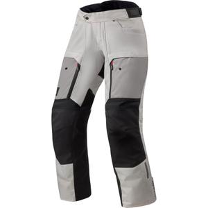 Pantalones de moto Revit Outback 5 H2O para mujer, color plata y negro