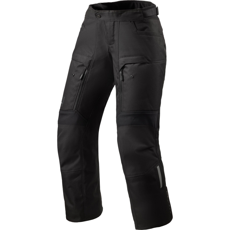 Pantalones de moto cortos Revit Outback 5 H2O para mujer, color negro