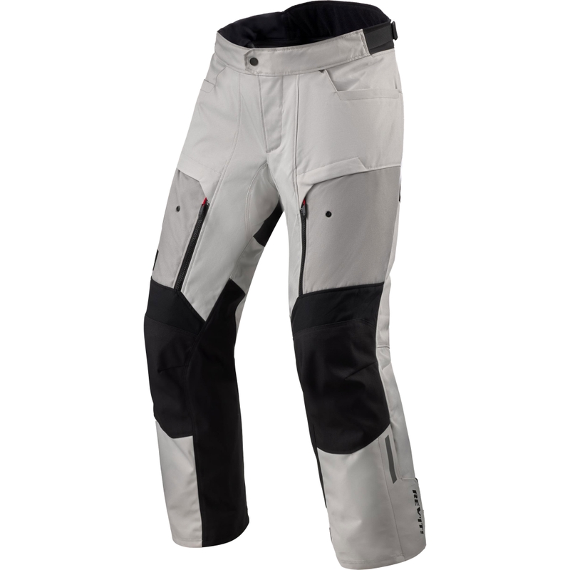Pantalones de moto Revit Outback 5 H2O color plata y negro