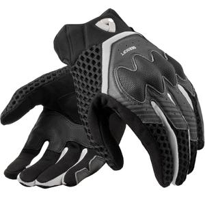 Guantes de moto Revit Veloz negro-blanco