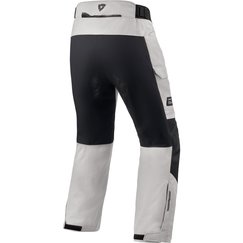 Pantalones de moto Revit Convergent H2O de color plata y negro