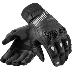 Guantes de moto Revit Positron negro-blanco