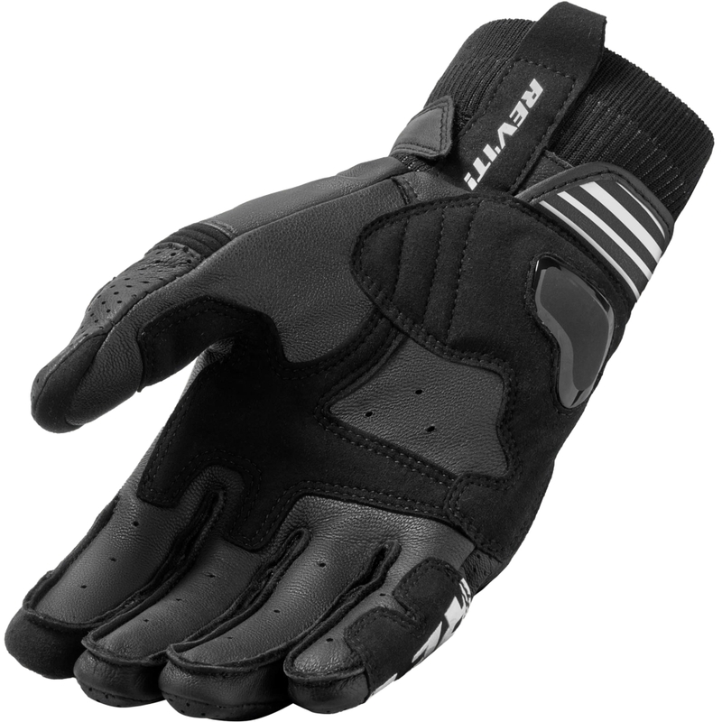 Guantes de moto Revit Positron negro-blanco