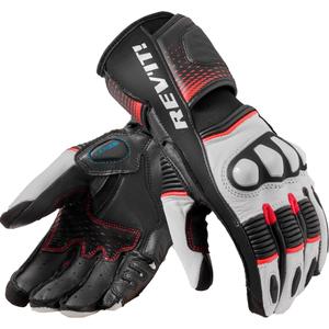 Guantes de moto para mujer Revit Xena 4 blanco-rojo fluo