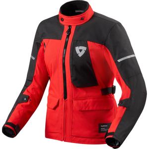 Chaqueta de moto para mujer Revit Convergent H2O rojo-negro