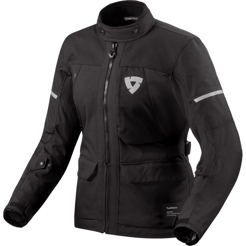 Chaqueta de moto Revit Convergent H2O para mujer, color negro