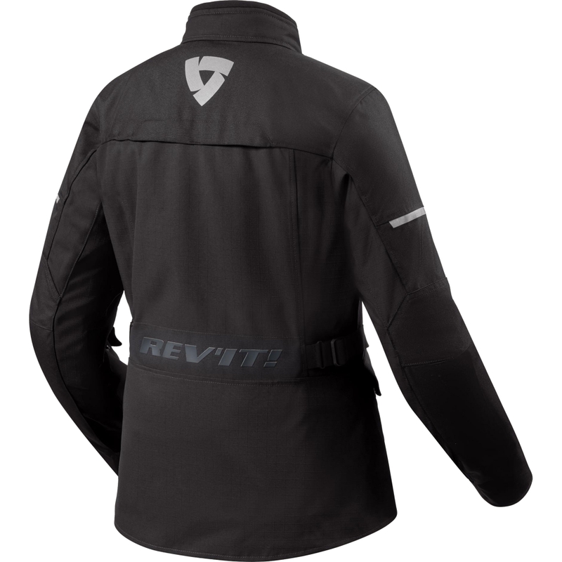 Chaqueta de moto Revit Convergent H2O para mujer, color negro