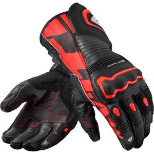 Guantes de moto Revit Argon 3 negro-rojo fluo