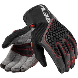 Guantes de moto Revit Mangrove 2 gris-rojo