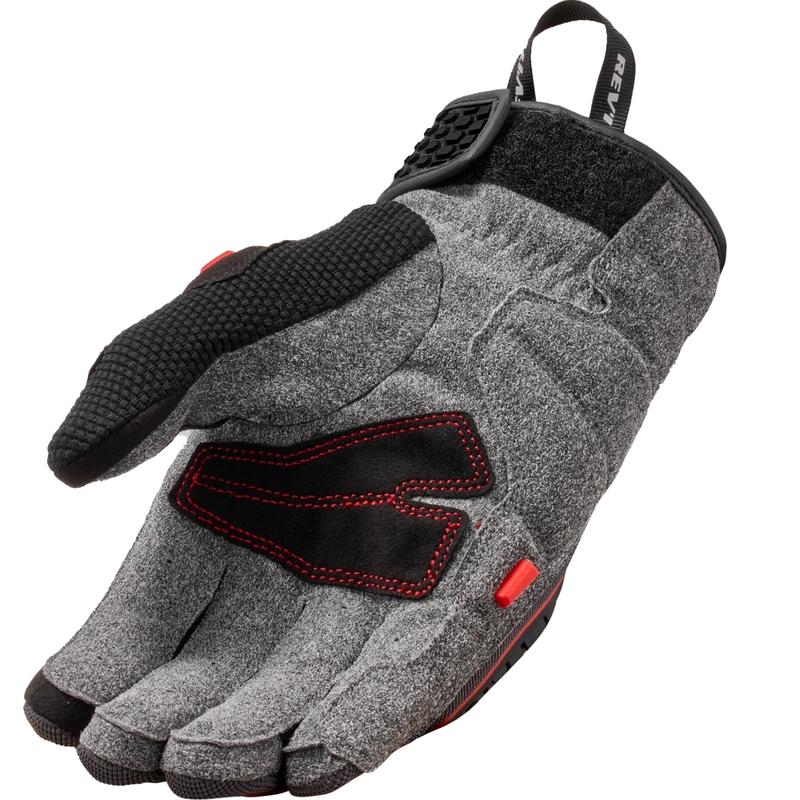 Guantes de moto Revit Mangrove 2 gris-rojo