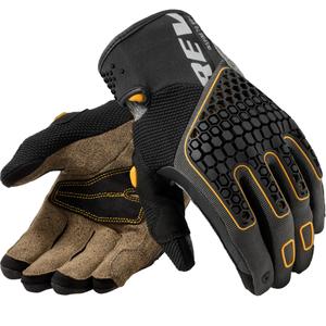 Guantes de moto Revit Mangrove 2 en amarillo mostaza y negro