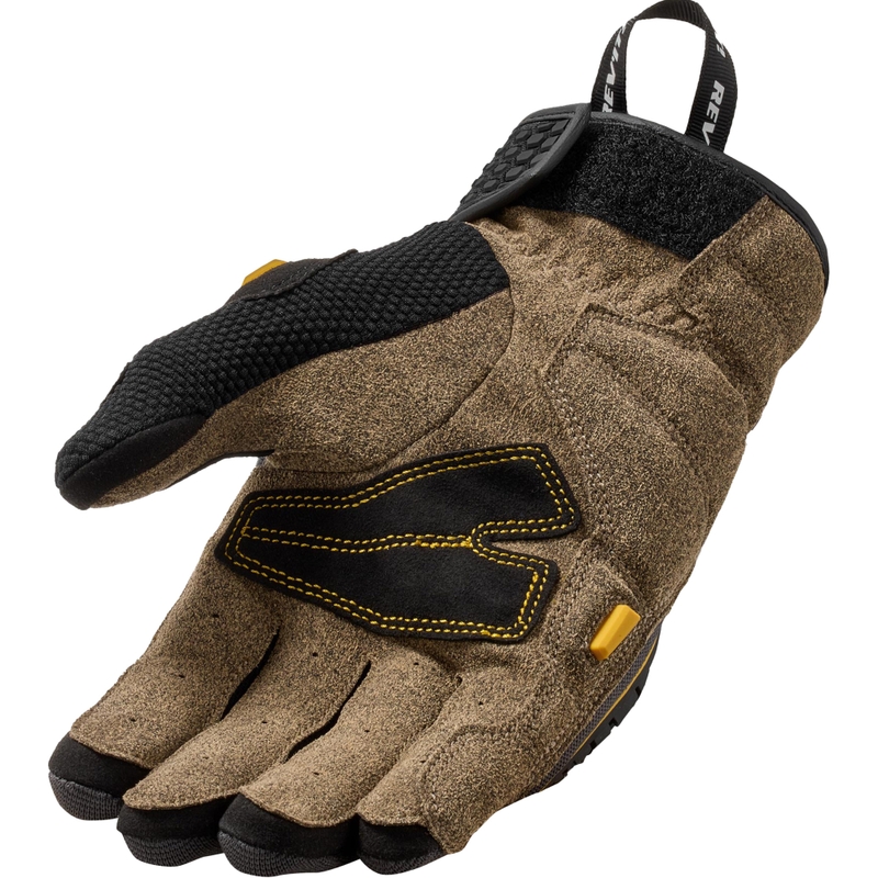 Guantes de moto Revit Mangrove 2 en amarillo mostaza y negro