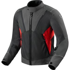 Chaqueta de moto Revit Airwave 4 negra y roja