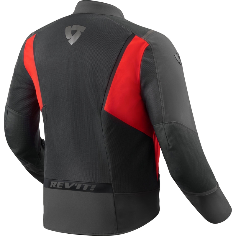 Chaqueta de moto Revit Airwave 4 negra y roja