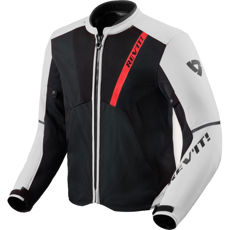 Chaqueta de moto Revit GT-R 4 Air en blanco y negro