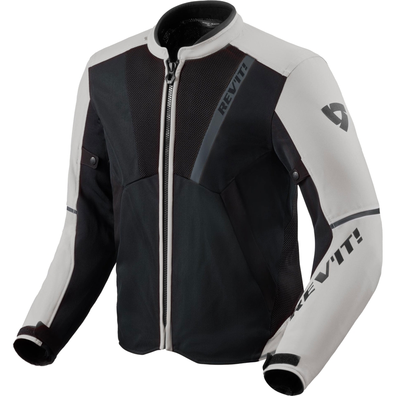 Chaqueta de moto Revit GT-R 4 Air color plata y negro