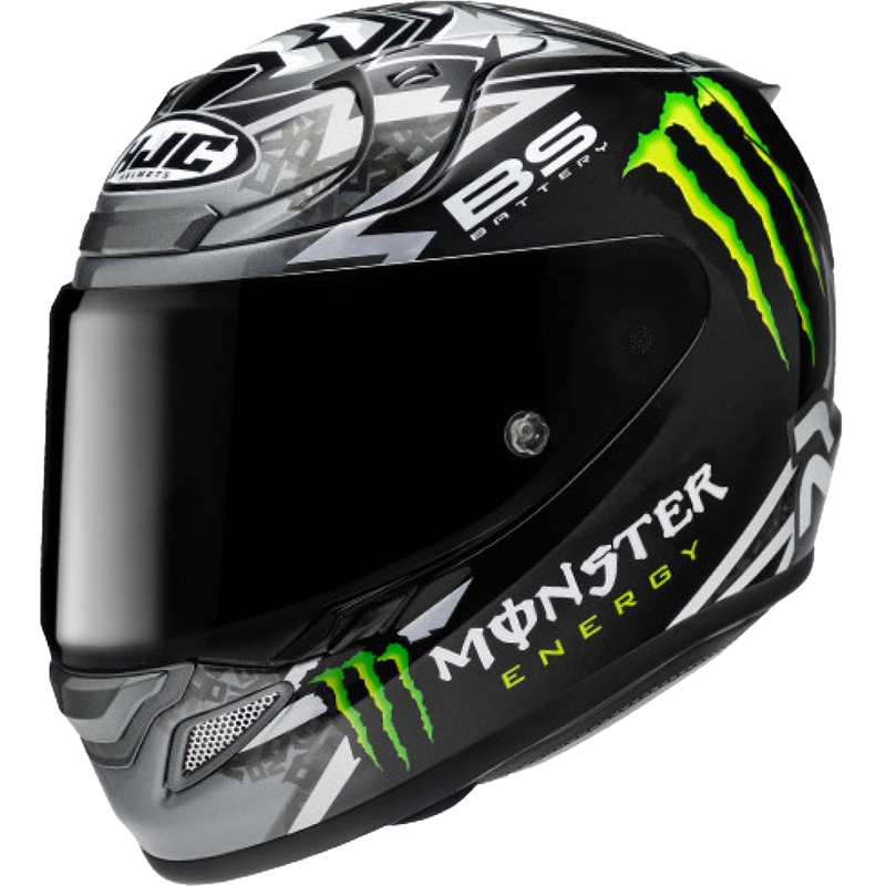 Casco integral de motocicleta HJC RPHA 12 Quartararo Replica BL MC5 negro