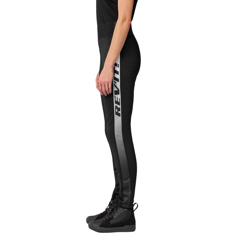 Leggings de moto cortos Revit Talia para mujer, color blanco y negro