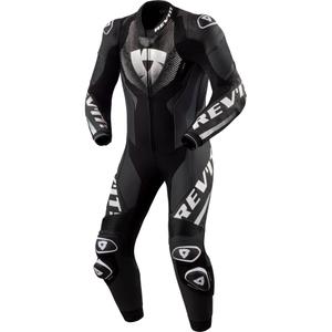 Traje de moto Revit One Piece Hyperspeed 3 negro y blanco