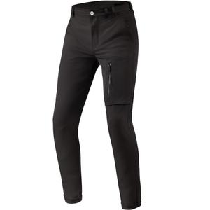 Pantalones de moto clásicos ajustados Revit Chino Terry negros