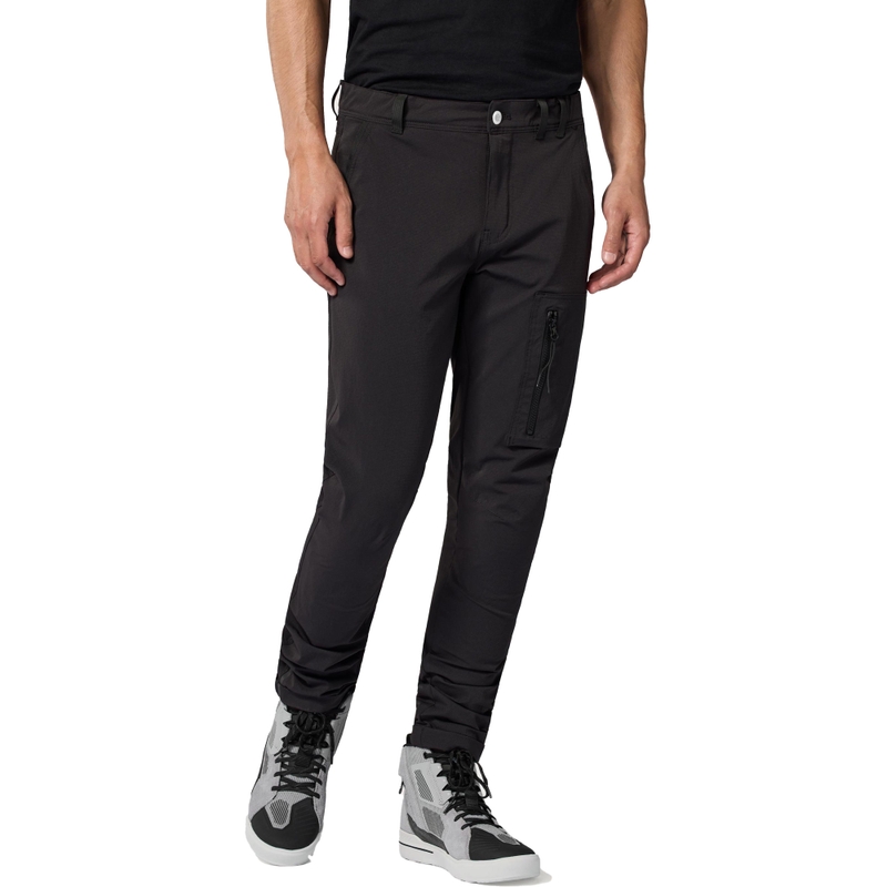 Pantalones de moto clásicos ajustados Revit Chino Terry negros
