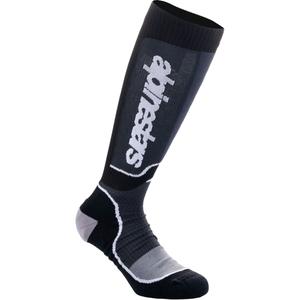 Calcetines Alpinestars MX Plus para niños, color negro y blanco
