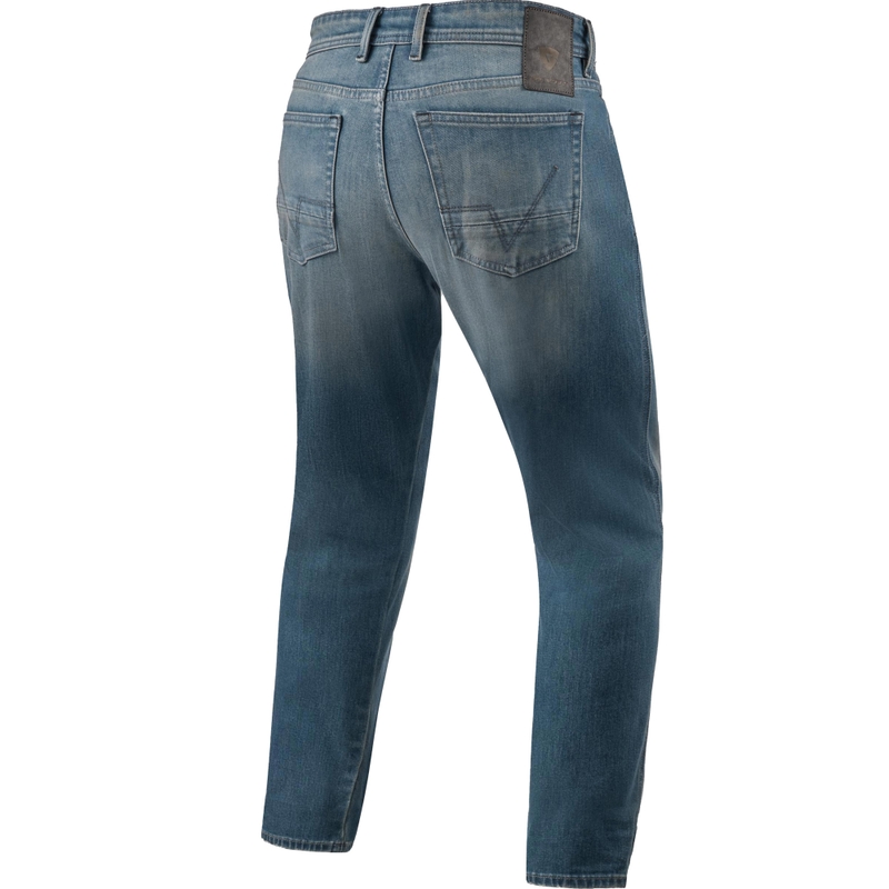 Vaqueros de motociclista Keegan Tapered Mid Blue de Revit