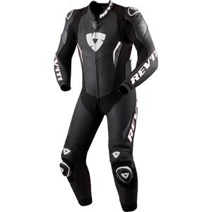 Traje de moto Revit Argon 3 blanco y negro
