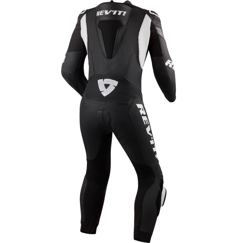 Traje de moto Revit Argon 3 blanco y negro