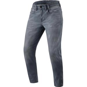 Vaqueros de moto Keegan Tapered Extra Cropped de Revit, lavados en gris medio