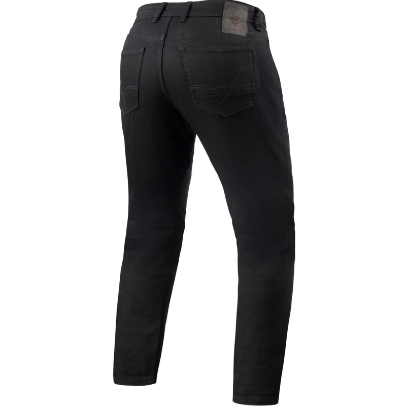 Vaqueros de moto Keegan Tapered Extra Cropped de Revit, color negro