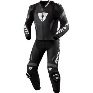 Traje de moto de dos piezas Revit Argon 3 negro y blanco