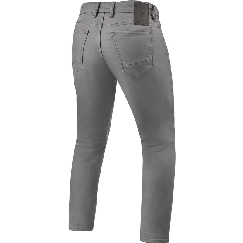 Vaqueros de moto Revit Jamison Slim Extra Cropped en gris