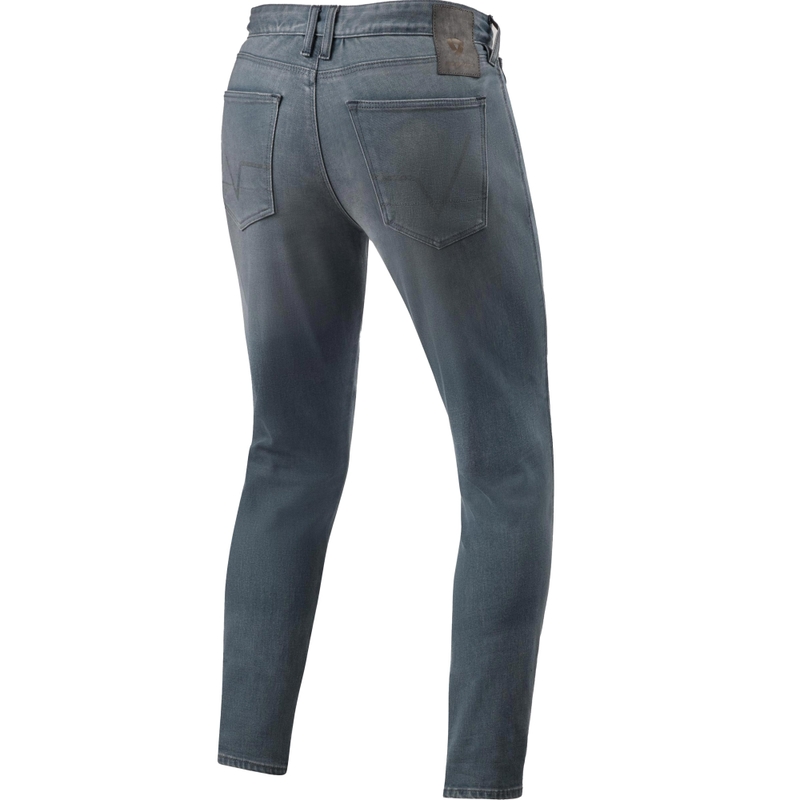 Vaqueros de moto Revit Carlin SK en gris medio lavado