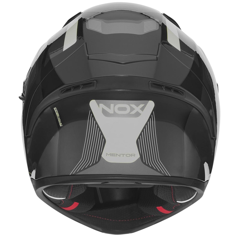 Casco integral de moto NOX N402 Mentor negro-plata