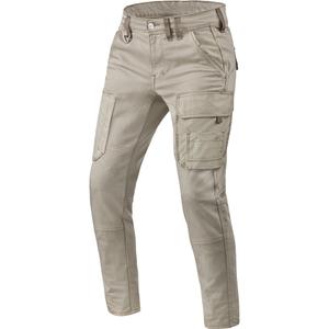 Vaqueros de moto clásicos Revit Cargo Brant Slim Sand