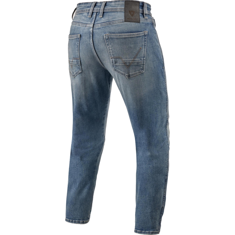 Vaqueros de moto cónicos Revit Detroit 3 azul medio vintage