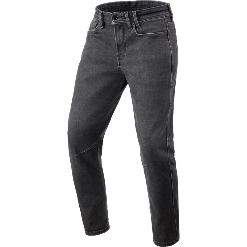 Vaqueros de moto clásicos cónicos Revit Detroit 3 en negro oscuro