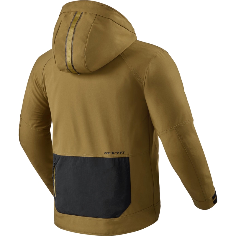 Chaqueta de moto Revit Entropy H2O marrón-negra