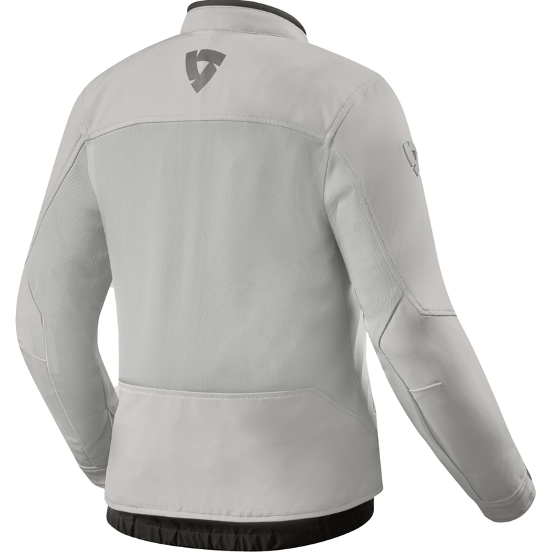 Chaqueta de moto Revit Highcrest para mujer color plata