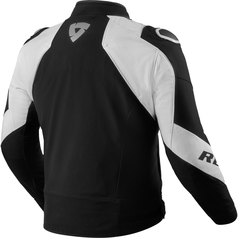 Chaqueta de moto Revit Hyperspeed 3 H2O negra y blanca