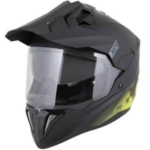 Casco de moto enduro ZED XD1 negro mate-amarillo fluo
