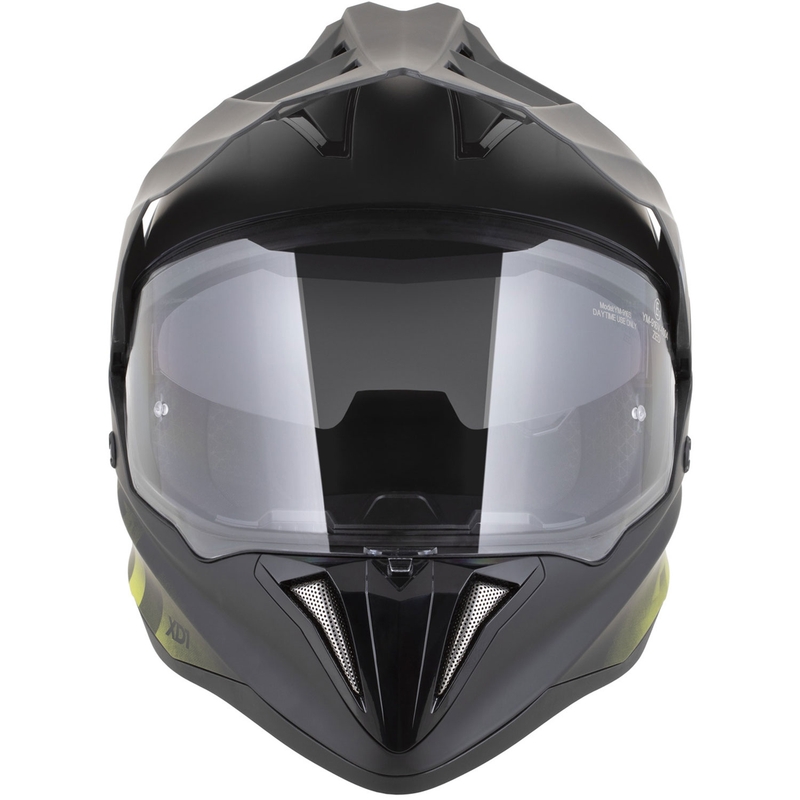 Casco de moto enduro ZED XD1 negro mate-amarillo fluo
