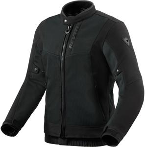 Chaqueta de moto Revit Highcrest para mujer, color negro
