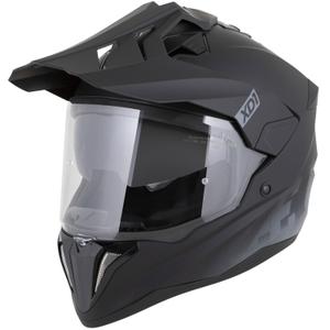 Casco de moto enduro ZED XD1 negro mate-gris oscuro