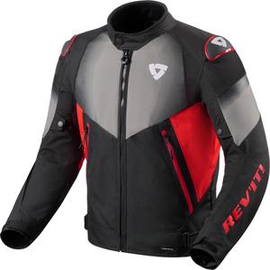 Chaqueta de moto Revit Control H2O negra y roja