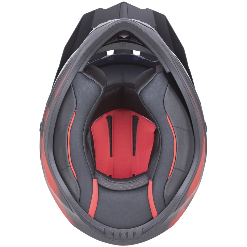 Casco de moto enduro ZED XD1 negro mate-verde oscuro