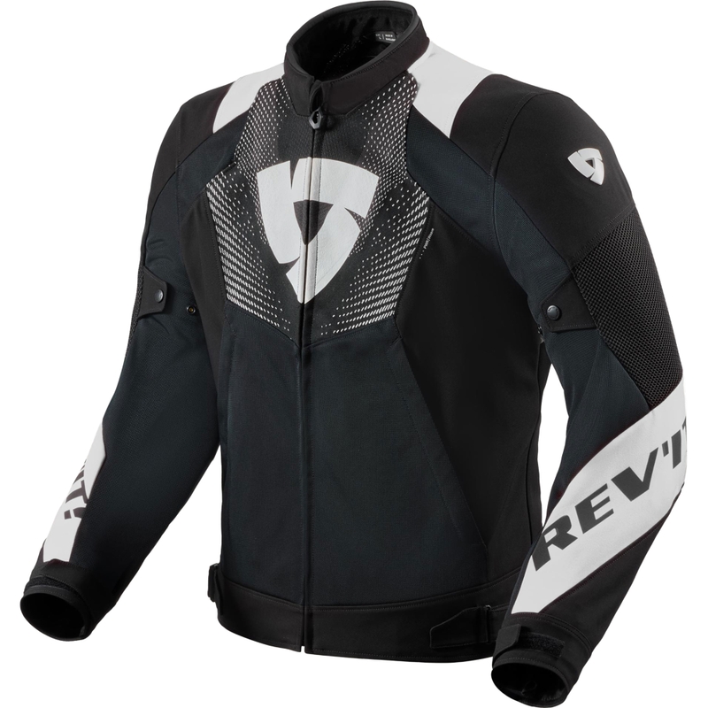 Chaqueta de moto Revit Hyperspeed 3 GT Air en blanco y negro