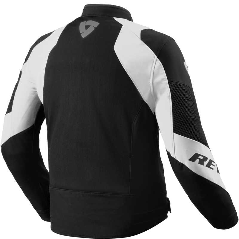 Chaqueta de moto Revit Hyperspeed 3 GT Air en blanco y negro