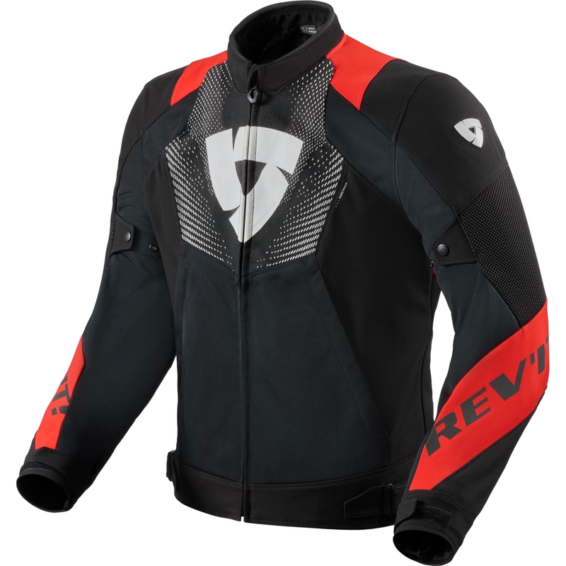 Chaqueta de moto Revit Hyperspeed 3 GT Air negra y roja